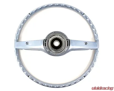 ACP Steering Wheel 2-Spoke Deluxe Woodgrain Blue FM-ES008FB - FM-ES008FB