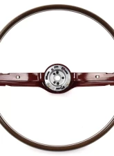 ACP Steering Wheel 2-Spoke Deluxe Woodgrain Red FM-ES008FR                                     - FM-ES008FR - Image 5