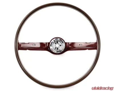 ACP Steering Wheel 2-Spoke Deluxe Woodgrain Red FM-ES008FR - FM-ES008FR