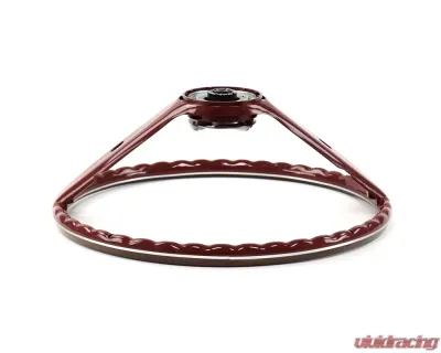 ACP Steering Wheel 2-Spoke Deluxe Woodgrain Red FM-ES008FR - FM-ES008FR