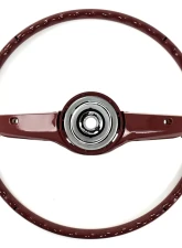 ACP Steering Wheel 2-Spoke Deluxe Woodgrain Red FM-ES008FR                                     - FM-ES008FR - Image 5