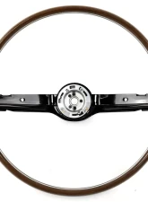 ACP Steering Wheel 2-Spoke Deluxe Woodgrain Black FM-ES008F                                     - FM-ES008F - Image 5
