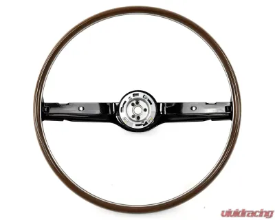 ACP Steering Wheel 2-Spoke Deluxe Woodgrain Black FM-ES008F - FM-ES008F