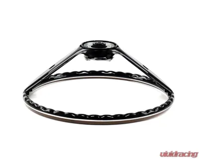 ACP Steering Wheel 2-Spoke Deluxe Woodgrain Black FM-ES008F - FM-ES008F