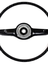 ACP Steering Wheel 2-Spoke Deluxe Woodgrain Black FM-ES008F                                     - FM-ES008F - Image 4