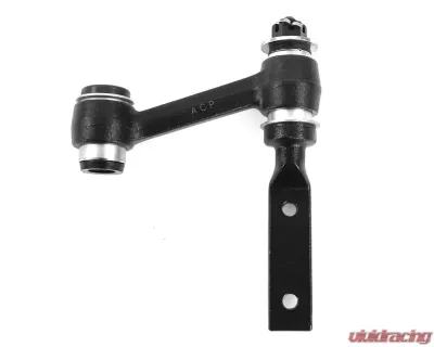 ACP Idler Arm Assembly Power Steering 2-Piece Design for Ford Mustang 1967-1970, Mercury Cougar 1967-1970, Steel Black - FM-ES015B