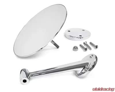 ACP Outside Mirror 6 Inch Round With Shim Plate Passenger Side FV-BM035R - FV-BM035R