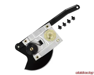 ACP Door Window Regulator Front Driver Side Black Steel for 1963-1965 Ford Falcon, Mercury Comet - FC-BW002L