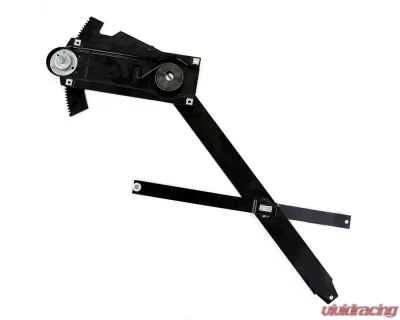 ACP Door Window Regulator for 1966-1967 Ford Fairlane Passenger Side, Steel Black Finish - FL-BW061R