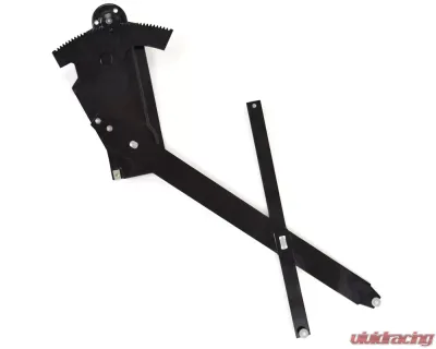 ACP Door Window Regulator for 1966-1967 Ford Fairlane Passenger Side, Steel Black Finish - FL-BW061R