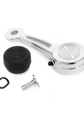 ACP Quarter Window Handle with Black Knob for Ford 1968-1970 Models, Chrome Finish                                     - FM-BW016A - Image 4