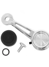 ACP Quarter Window Handle with Black Knob for Ford 1968-1970 Models, Chrome Finish                                     - FM-BW016A - Image 3