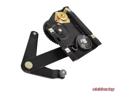 ACP Quarter Window Regulator Driver Side Steel Black for Ford Mustang 1965-1967, Mercury Cougar 1967 - FM-BW018A