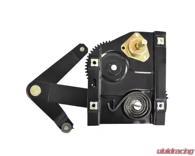 ACP Quarter Window Regulator Driver Side Steel Black for Ford Mustang 1965-1967, Mercury Cougar 1967 - FM-BW018A