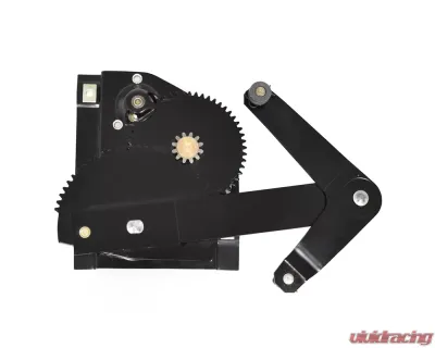 ACP Quarter Window Regulator Driver Side Steel Black for Ford Mustang 1965-1967, Mercury Cougar 1967 - FM-BW018A