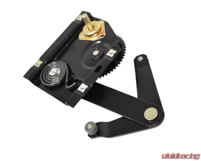 ACP Quarter Window Regulator Passenger Side Steel Black for Ford Mustang 1965-1967, Mercury Cougar 1967 - FM-BW018