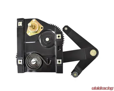 ACP Quarter Window Regulator Passenger Side Steel Black for Ford Mustang 1965-1967, Mercury Cougar 1967 - FM-BW018