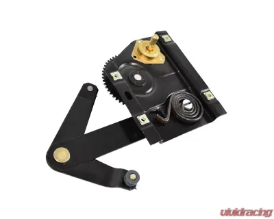 ACP Quarter Window Regulator Driver Side Steel Black for 1968 Ford Mustang Mercury Cougar - FM-BW019A