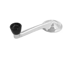 ACP Door Window Handle With Black Knob & Clip Driver or Passenger Side FT-BW030