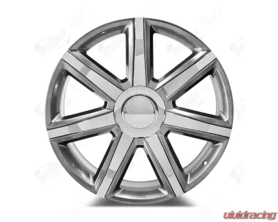 FSW Platinum Style - F002 Wheel 26x9.5 6x139.7 25mm Hyper Black/Chrome Inserts - F002269577+25