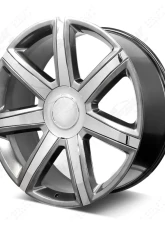 FSW Platinum Style - F002 Wheel 26x9.5 6x139.7 25mm Hyper Black/Chrome Inserts                                     - F002269577+25 - Image 2