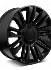 FSW Diamond Style - F006 Wheel 22x9 6x139.7 24mm Satin Black/Gloss Black Inserts                                     - F006229077+24 - Image 3