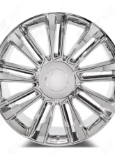 FSW Diamond Style - F008 Wheel 24x9.5 6x139.7 +24mm Chrome/Chrome Inserts                                     - F008249577+24 - Image 3