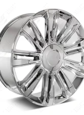 FSW Diamond Style - F008 Wheel 24x9.5 6x139.7 +24mm Chrome/Chrome Inserts                                     - F008249577+24 - Image 3