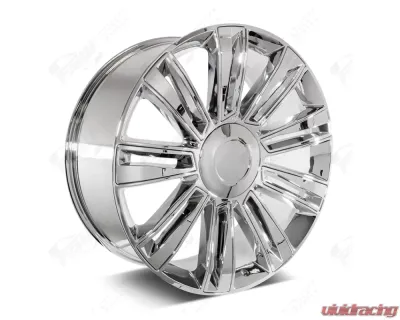 FSW Diamond Style - F008 Wheel 24x9.5 6x139.7 +24mm Chrome/Chrome Inserts - F008249577+24