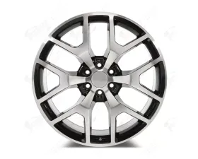 FSW Premium Style - F029 Wheel 24x10 6x139.7 31mm Machined Face/Black Outline