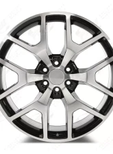 FSW Premium Style - F029 Wheel 24x10 6x139.7 31mm Machined Face/Black Outline                                     - F029241077+31 - Image 6