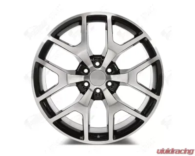 FSW Premium Style - F029 Wheel 24x10 6x139.7 31mm Machined Face/Black Outline - F029241077+31