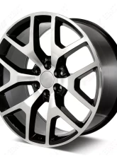 FSW Premium Style - F029 Wheel 24x10 6x139.7 31mm Machined Face/Black Outline                                     - F029241077+31 - Image 2