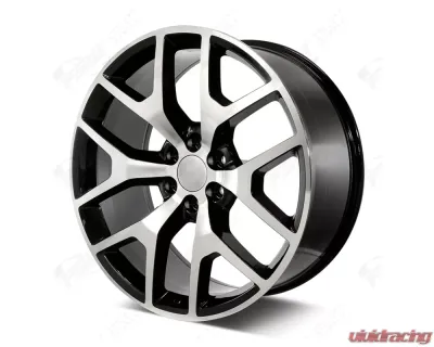 FSW Premium Style - F029 Wheel 24x10 6x139.7 31mm Machined Face/Black Outline - F029241077+31