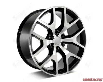 FSW Premium Style - F029 Wheel 24x10 6x139.7 31mm Machined Face/Black Outline - F029241077+31