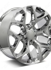 FSW Snowflake Style - F041 Wheel 22x9 6x139.7 24mm Chrome                                     - F041229077+24 - Image 3