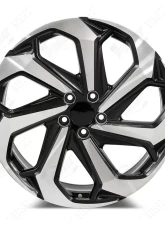 FSW LX Sport Style - F066 Wheel 17x7.5 5x114.3 55mm Machined Face/Black Outline                                     - F066177565+55 - Image 6