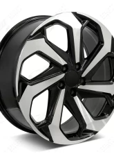 FSW LX Sport Style - F066 Wheel 17x7.5 5x114.3 55mm Machined Face/Black Outline                                     - F066177565+55 - Image 3