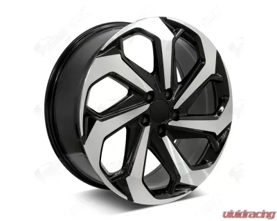 FSW LX Sport Style - F066 Wheel 17x7.5 5x114.3 55mm Machined Face/Black Outline - F066177565+55