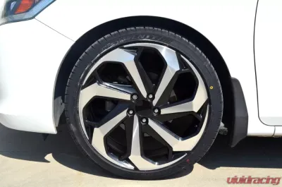 FSW LX Sport Style - F066 Wheel 17x7.5 5x114.3 55mm Machined Face/Black Outline - F066177565+55