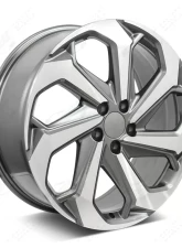 FSW LX Sport Style - F067 Wheel 20x8 5x114.3 48mm Machined Face/Gunmetal Outline                                     - F067208065+48 - Image 3