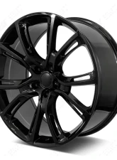 FSW SR-10 Style - F077 Wheel 22x9.5 5x127 | 5x5 35mm Gloss Black                                     - F077229573+35 - Image 2