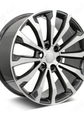 FSW Limited Style - F111 Wheel 24x9 6x139.7 25mm Machined Face/Gunmetal Outline                                     - F111249077+25 - Image 3