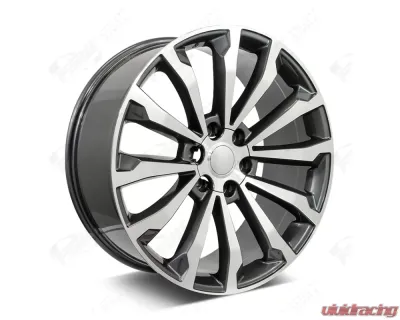 FSW Limited Style - F111 Wheel 24x9 6x139.7 25mm Machined Face/Gunmetal Outline - F111249077+25
