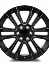 FSW SLT Style - F131 Wheel 22x9 6x139.7 24mm Gloss Black/Milled Outline                                     - F131229077+24 - Image 3