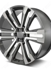 FSW SLT Style - F132 Wheel 24x10 6x139.7 31mm Machined Face/Gunmetal Outline                                     - F132241077+31 - Image 2