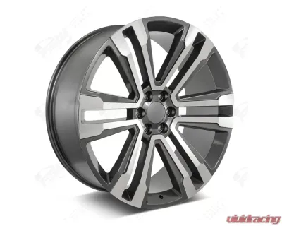 FSW SLT Style - F132 Wheel 24x10 6x139.7 31mm Machined Face/Gunmetal Outline - F132241077+31