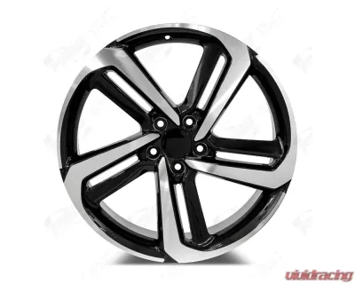 FSW EXL Style - F136 Wheel 20x8 5x114.3 48mm Machined Face/Black Outline - F136208065+48
