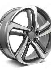 FSW EXL Style - F137 Wheel 19x8 5x114.3 55mm Machined Face/Gunmetal Outline                                     - F137198065+55 - Image 3