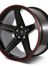 FSW Flow Forged Demon Style - F155 Wheel 20x10.5 5x115 25mm Satin Black/Red Pin Stripe                                     - F155200590+25 - Image 2